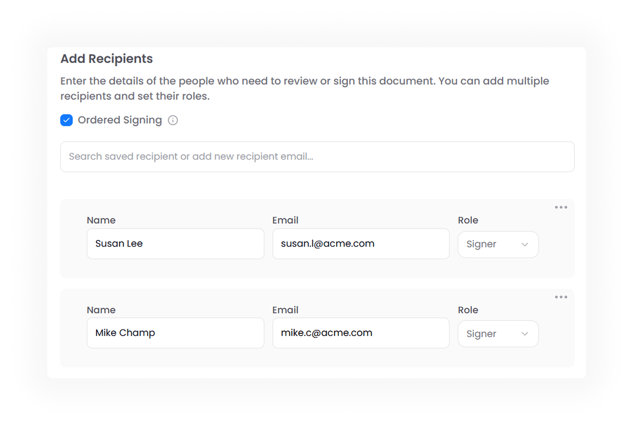 Collect Legally Binding Signatures